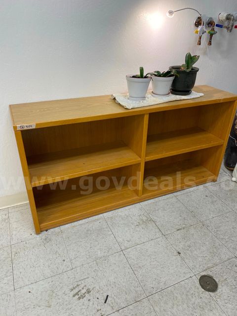 Oak colored shelf