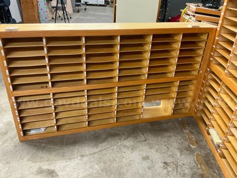 Wooden cubbies