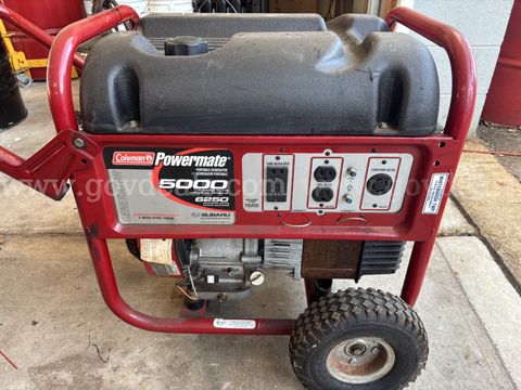Coleman 5000 Gas Generator. Runs Good
