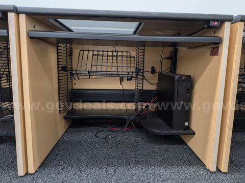 Nova Computer Training Desk with Downview Monitor Mount #1