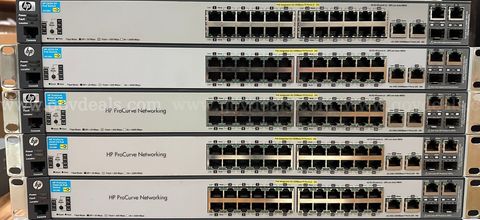 HP ProCurve Switch 2520-24-P0E Switch J9138A Lot of 5