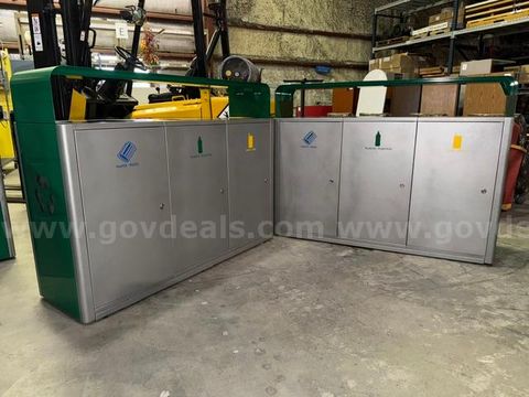 Metal Recycling Station, Pair of 2