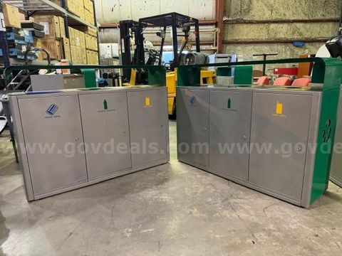 Metal Recycling Station, Pair of 2