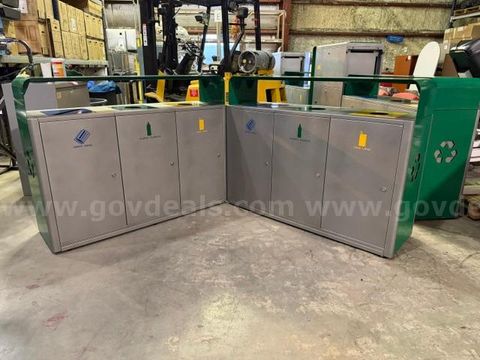 Metal Recycling Station, Pair of 2