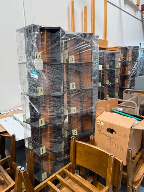 Library revolving book racks