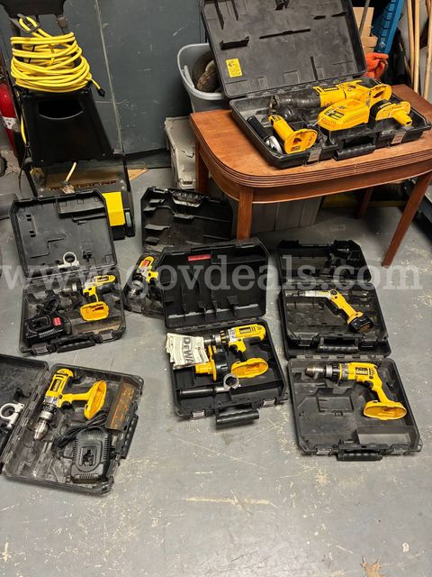 Lot of DeWalt Power Tools