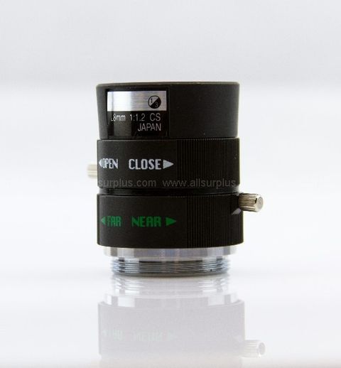 3pcs of Lens - 1/3" 8mm Fixed Focal Length, Manual Iris, CS