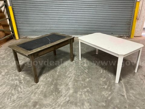 Tables 48"D x 27"W x 24H Qty 2