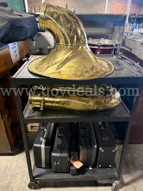 Mixed variety of musical instruments.