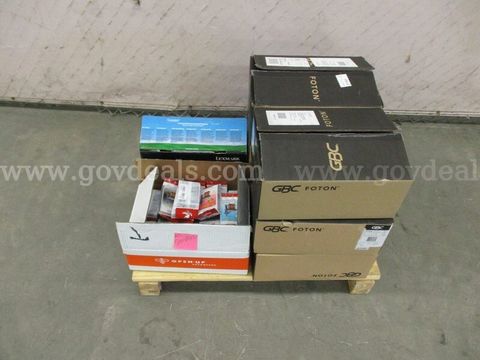 Color Pro Ink Cartridges, Lexmark Toner Cartridges, & 6 Boxes of GBC Foton Film Cartridges - B7