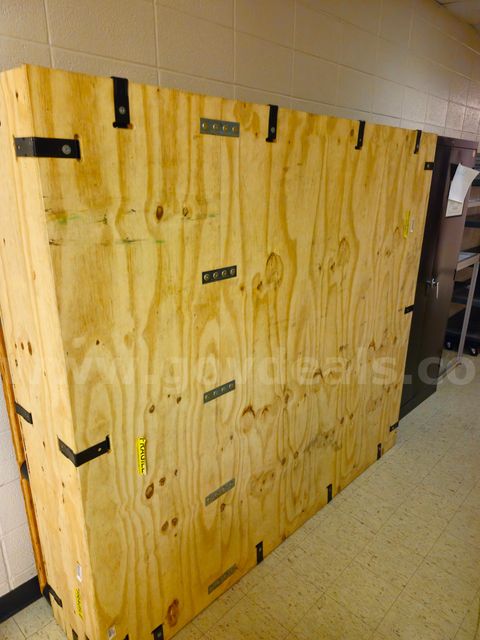 Wooden Crate approximately 7' x 6' x 18"