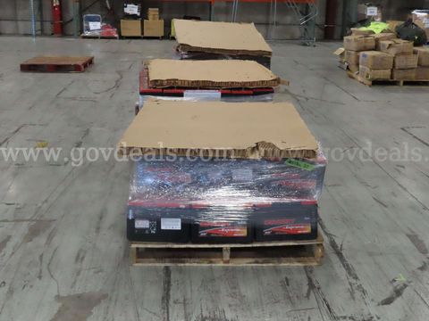5 Pallets of used batteries