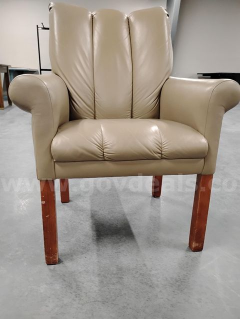 Tan Chair-Faux Leather
