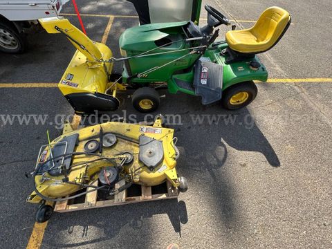 Riding Lawnmower: John Deere w/ Deck & Snow Blower (ID#12600) (26-2758-5) 245