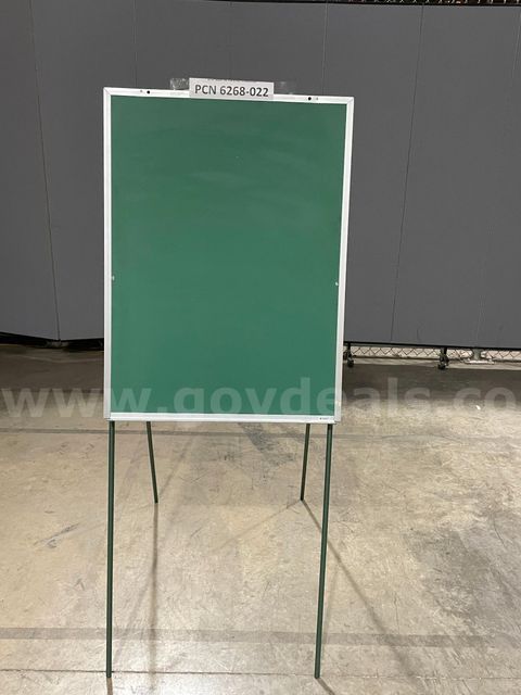 Chalkboard Easel, (27x36), Metal Frame/Legs, Adjustable Height, Folding