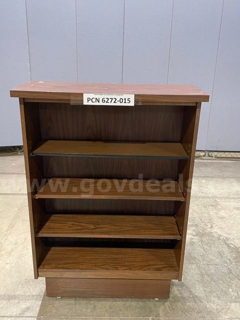Bookcase, 4-Shelves, Wood