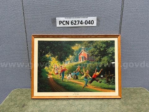 Picture Frame, Wood, "School's Out"