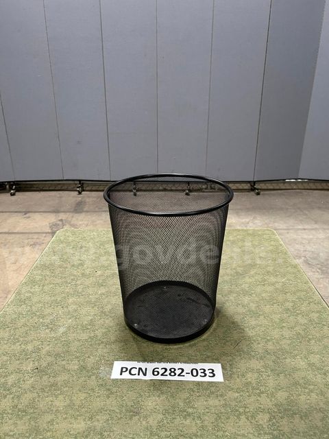 Bin, Trash, Black, Metal, "Office Depot"