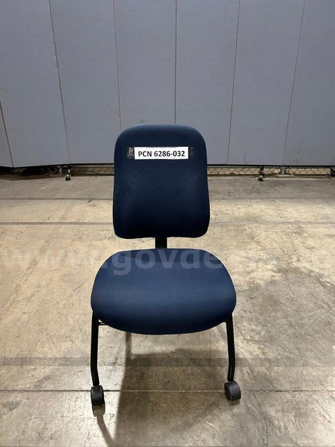 Computer Chair, Armless, Blue