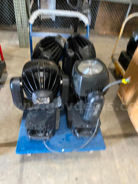 Lot of 6 Color Studio Moving Lights