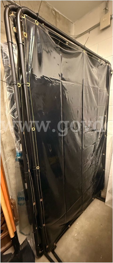 Four (4) Tillman #606R64 Welding Black Curtain – Laboratory Equipment