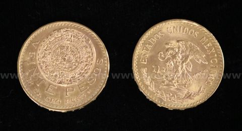 2- 1959 Mexico Veinte Pesos Gold Coins, 33.2 Grams Total