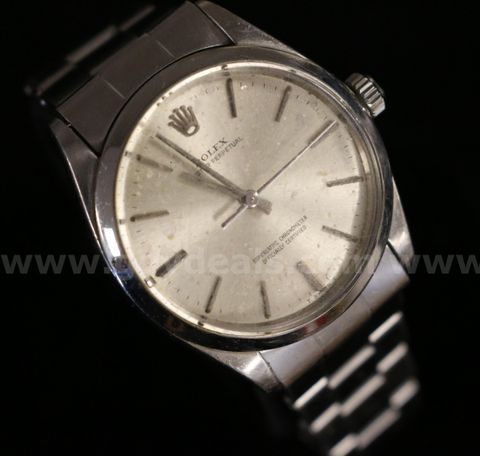 Men's Stainless Steel Rolex Oyster Perpetual Watch with Rolex Steelinox Band