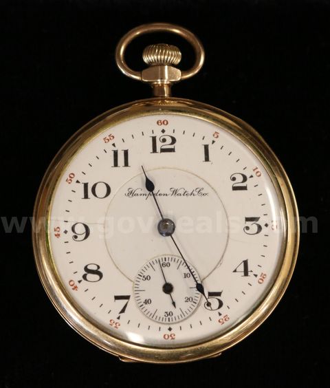 Gold Tone Hampton Pocket Watch