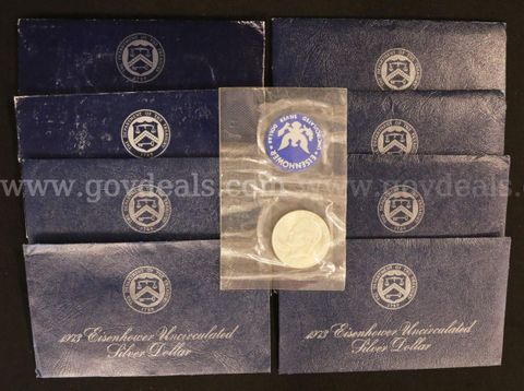 19 Assorted U.S. Silver Uncirculated Eisenhower Dollars & 1 Silver Bicentennial