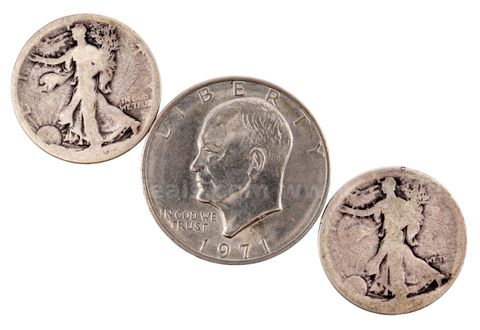 U.S. 90% Silver Coin & Eisenhower Dollar