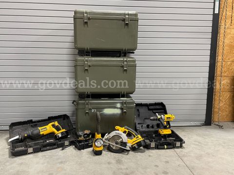 3 complete General Mechanic Tool kits & Dewalt Tools