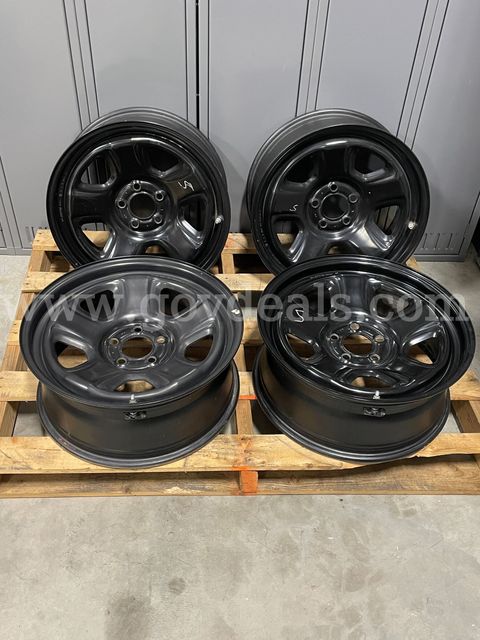 18"x7 1/2" Dodge Charger black steel rims