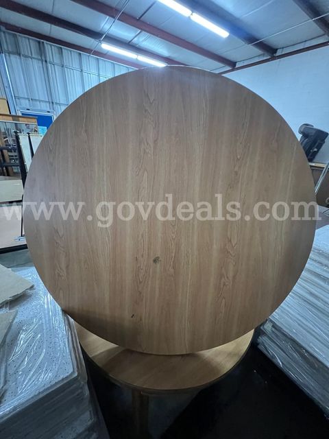 42" Round wooden table.