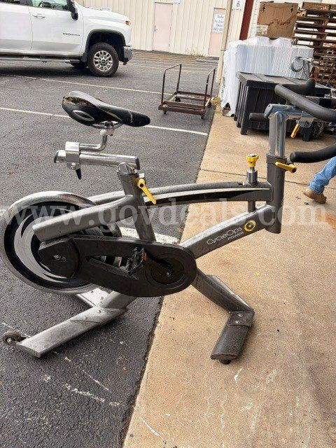 Three Stationary Indoor Training Cycles
