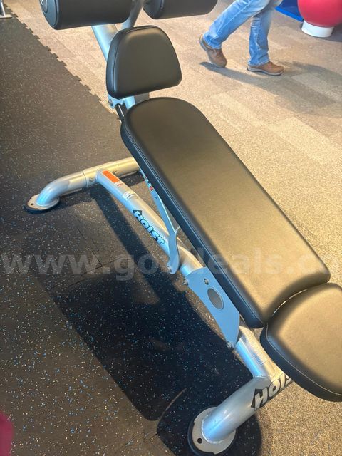 HOIST Fitness HF-4263 Adjustable Ab / Back Hyper Bench – Compact Commercial Core Combo