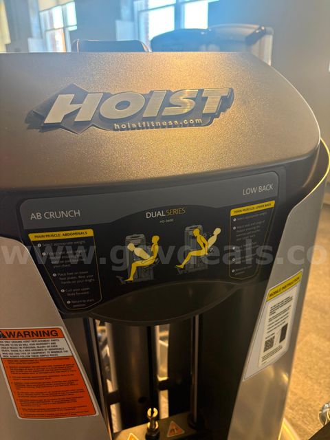 Hoist Fitness Commercial Dual Series Ab Crunch / Low Back Machine (HD-3600)