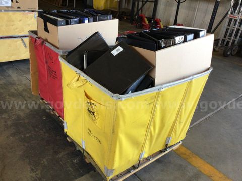3-ring binders and hampers