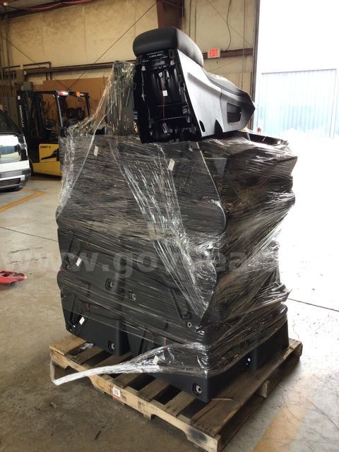 Automotive seat pieces, approximately 14