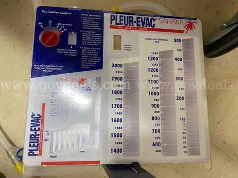 Lot of 3 Pleur-Evac Chest Drainage System