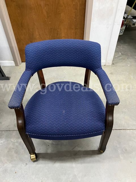 Blue Small Executive Chair With Wheels