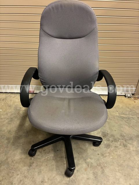 Desk Chair - Gray & Vinyl