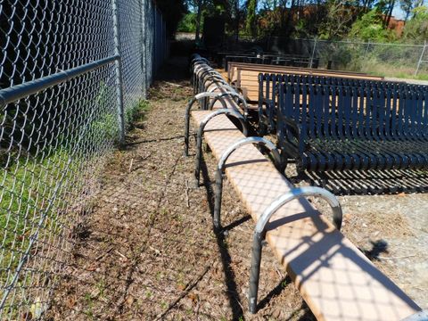 Benches, Plastic Composite, Single Piece Seat, 4
