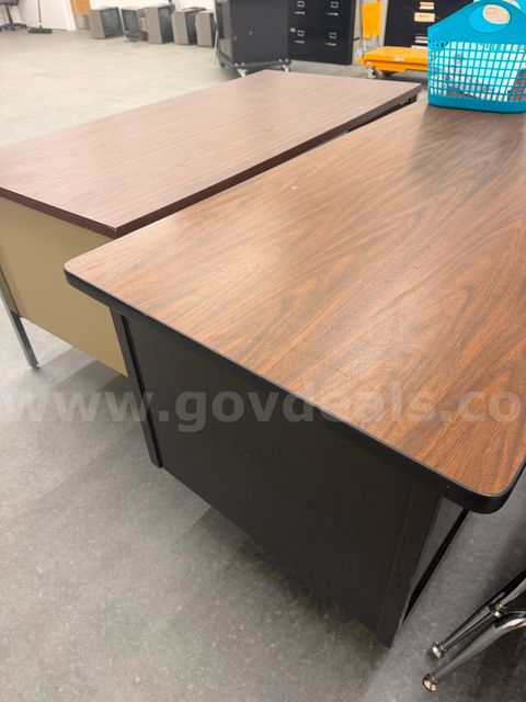 2 used metal desk