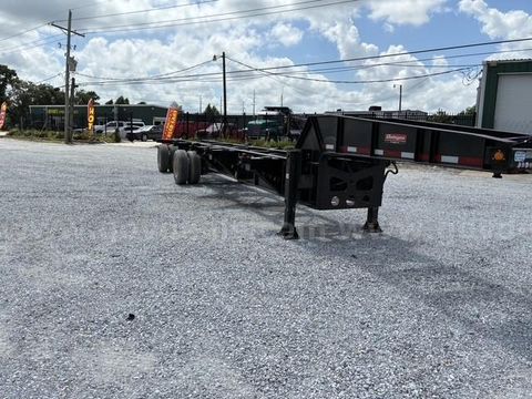 2024 Gallegos 43-foot container spread axle trailer is a heavy-duty intermodal chassis