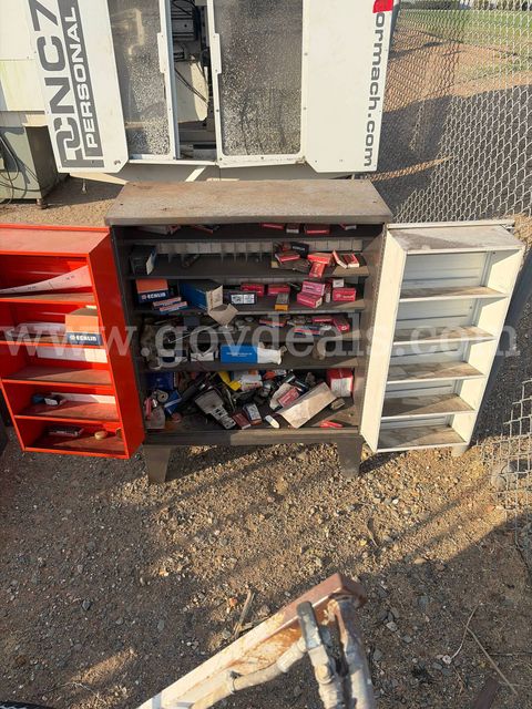Small Cabinet With Various Supplies