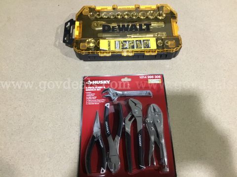 DeWalt Rachet and 5-Piece Pliers & Husky