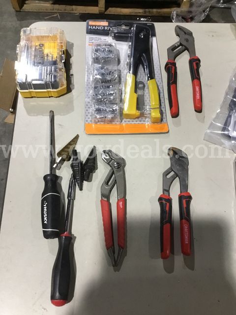 Lot of items-2 black & a gold drill bit "DH"