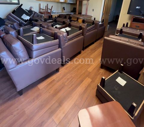 Chair and Ottoman Lot #2710