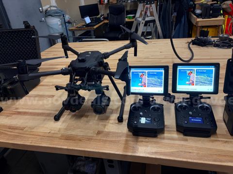 DJI Matrice 210 Thermal Drone with accessories.
