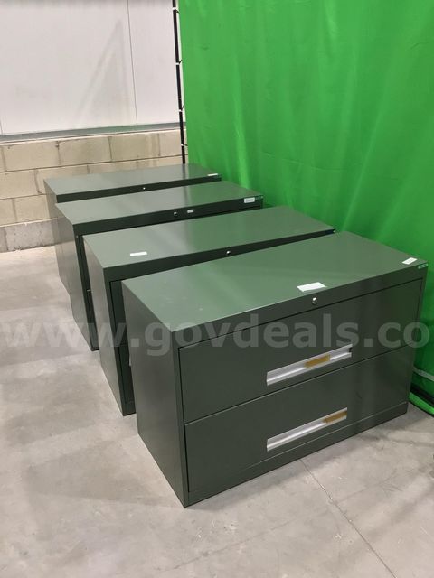 Lot of (8) Two-Drawer Lateral File Cabinets